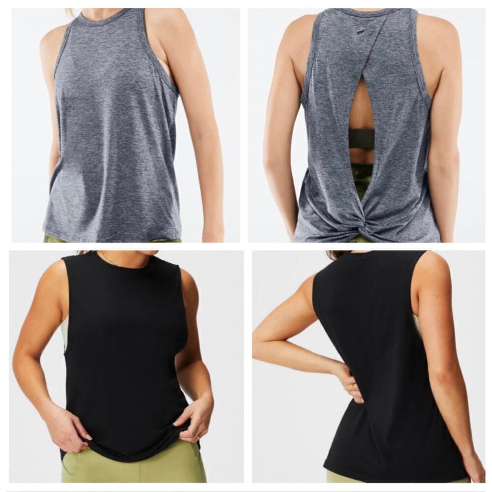 Set Fabletics Women's Dry-Flex Open Back Tank + NWT Fabletics Muscle Tank XXS